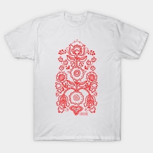 Ukrainian folk traditional embroidery tree. T-Shirt